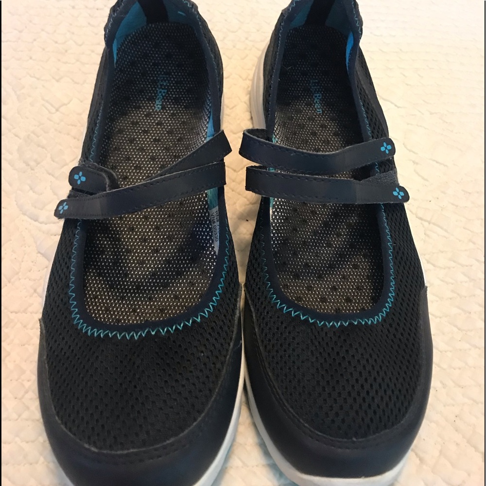 LL Bean walking shoes.